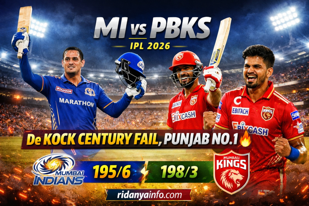 MI vs PBKS IPL 2026