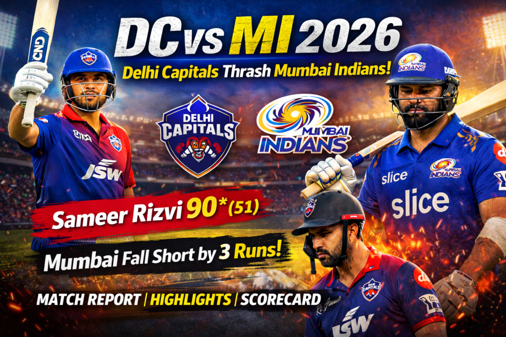 DC vs MI 2026