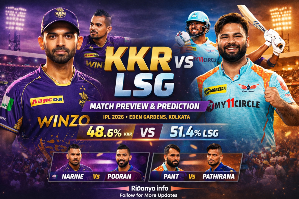 today IPL match prediction